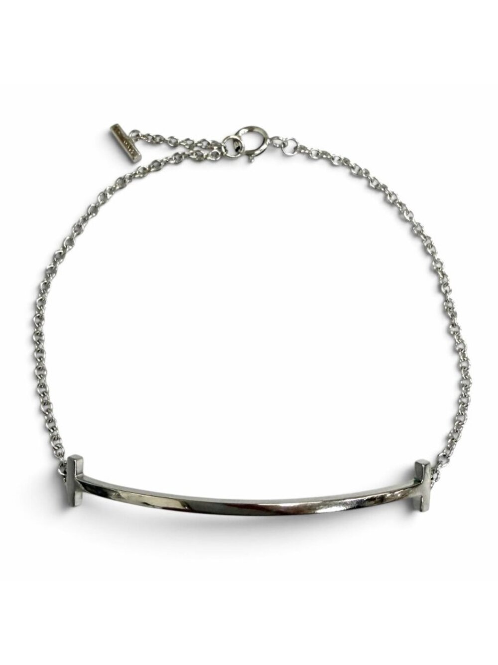 Tiffany & Co T Smile Bracelet White Gold